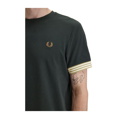 Fred Perry T-shirt T-shirt Uomo Striped Cuff S P25 - FRED PERRYM7707 - Q20 - S - Francavilla Moda