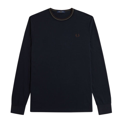 Fred Perry T-shirt T-shirt Uomo Twin Tipped a maniche lunghe S A24 - FRED PERRYM9602 - W65 - S - Francavilla Moda