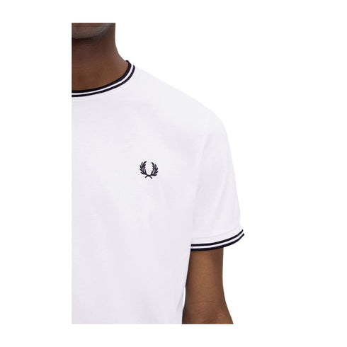Fred Perry T-shirt T-shirt Uomo Twin Tipped doppia righe S - Francavilla Moda