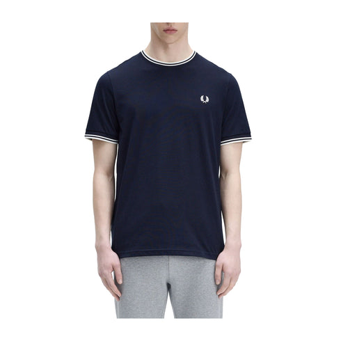 Fred Perry T-shirt T-shirt Uomo Twin Tipped doppia righe S P25 - FRED PERRYM1588 - 795 - S - Francavilla Moda