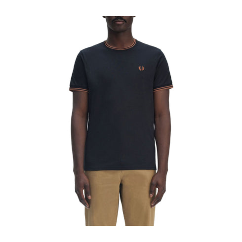 Fred Perry T-shirt T-shirt Uomo Twin Tipped doppia righe S P25 - FRED PERRYM1588 - Y31 - S - Francavilla Moda