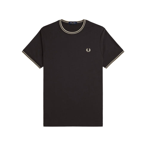 Fred Perry T-shirt T-shirt Uomo Twin Tipped doppia righe S P25 - FRED PERRYM1588 - V56 - S - Francavilla Moda