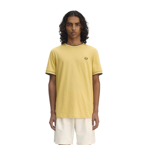 Fred Perry T-shirt T-shirt Uomo Twin Tipped doppia righe S P25 - FRED PERRYM1588 - Y33 - S - Francavilla Moda