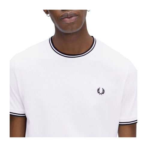 Fred Perry T-shirt T-shirt Uomo Twin Tipped doppia righe S - Francavilla Moda