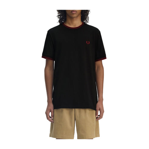 Fred Perry T-shirt T-shirt Uomo Twin Tipped doppia righe S P25 - FRED PERRYM1588 - Y31 - S - Francavilla Moda