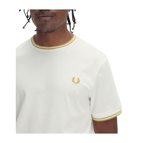 Fred Perry T-shirt T-shirt Uomo Twin Tipped doppia righe S P25 - FRED PERRYM1588 - Y53 - S - Francavilla Moda