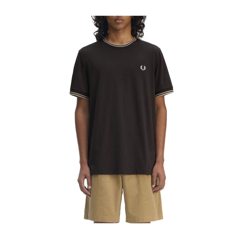 Fred Perry T-shirt T-shirt Uomo Twin Tipped doppia righe S P25 - FRED PERRYM1588 - V56 - S - Francavilla Moda