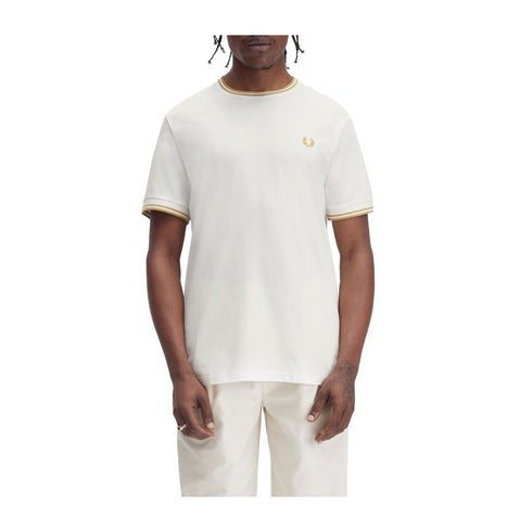 Fred Perry T-shirt T-shirt Uomo Twin Tipped doppia righe S P25 - FRED PERRYM1588 - Y53 - S - Francavilla Moda