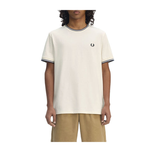 Fred Perry T-shirt T-shirt Uomo Twin Tipped doppia righe S P25 - FRED PERRYM1588 - Y24 - S - Francavilla Moda