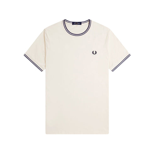 Fred Perry T-shirt T-shirt Uomo Twin Tipped doppia righe S P25 - FRED PERRYM1588 - Y24 - S - Francavilla Moda