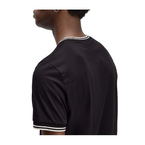 Fred Perry T-shirt T-shirt Uomo Twin Tipped doppia righe S P25 - FRED PERRYM1588 - 102 - S - Francavilla Moda