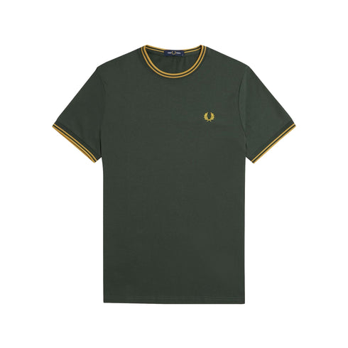 Fred Perry T-shirt T-shirt Uomo Twin Tipped doppia righe S P25 - FRED PERRYM1588 - Y22 - S - Francavilla Moda