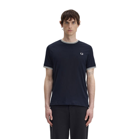FRED PERRY T-shirt Uomo T-shirt con doppia riga S P26-FRED PERRYM1588-795-S - Francavilla Moda