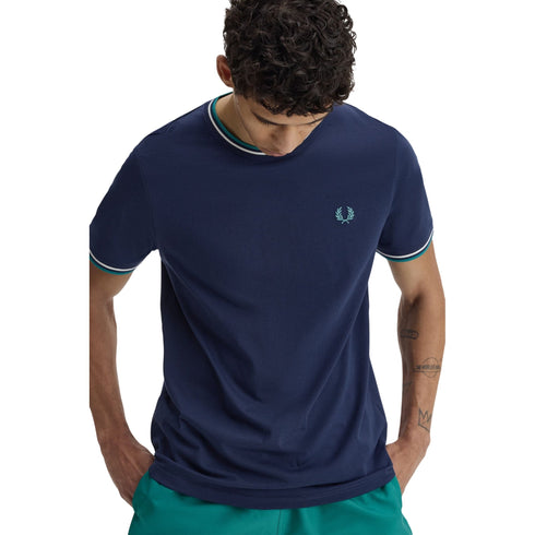 FRED PERRY T-shirt Uomo T-shirt con doppia riga M P26-FRED PERRYM1588-86A-M - Francavilla Moda