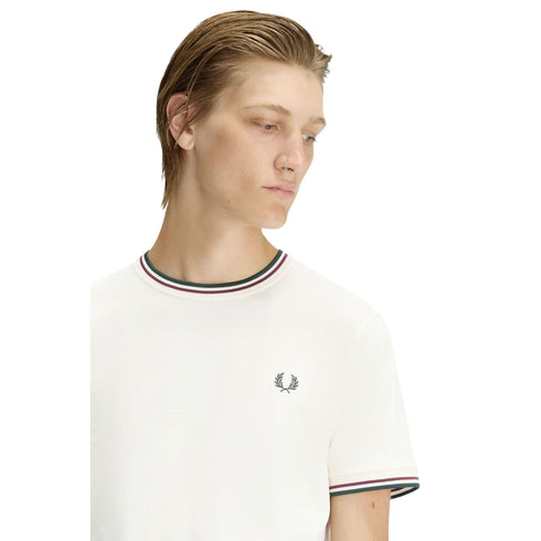 FRED PERRY T-shirt Uomo T-shirt con doppia riga S P26-FRED PERRYM1588-84A-S - Francavilla Moda