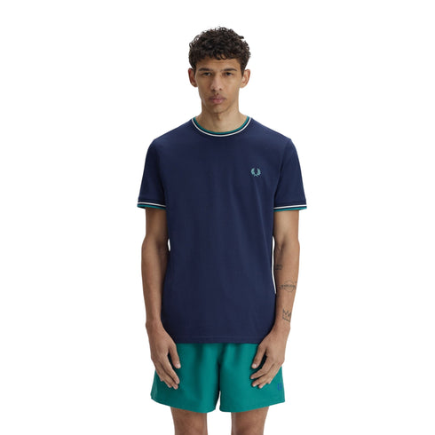 FRED PERRY T-shirt Uomo T-shirt con doppia riga M P26-FRED PERRYM1588-86A-M - Francavilla Moda