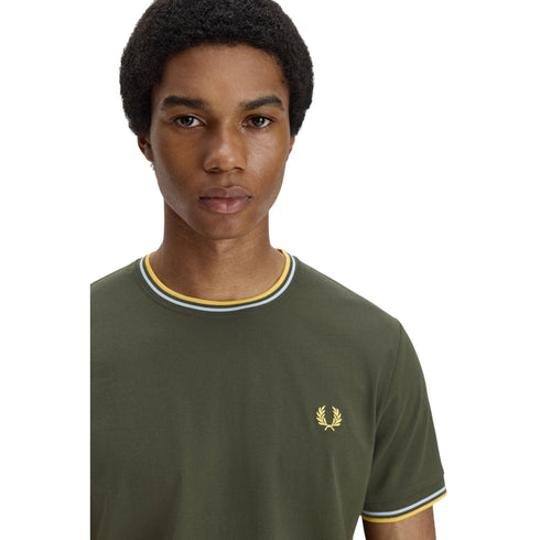 FRED PERRY T-shirt Uomo T-shirt con doppia riga S - Francavilla Moda