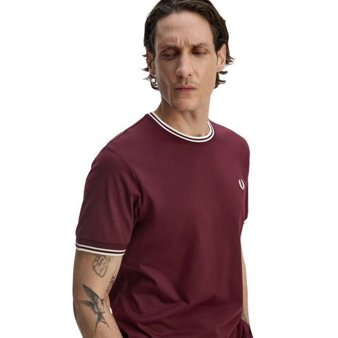 FRED PERRY T-shirt Uomo T-shirt con doppia riga S P26-FRED PERRYM1588-64A-S - Francavilla Moda