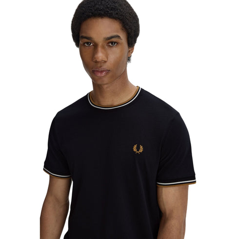 FRED PERRY T-shirt Uomo T-shirt con doppia riga S P26-FRED PERRYM1588-P69-S - Francavilla Moda