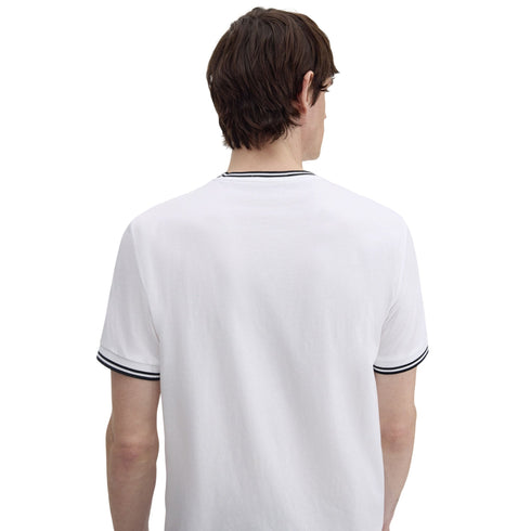 FRED PERRY T-shirt Uomo T-shirt con doppia riga S P26-FRED PERRYM1588-100-S - Francavilla Moda