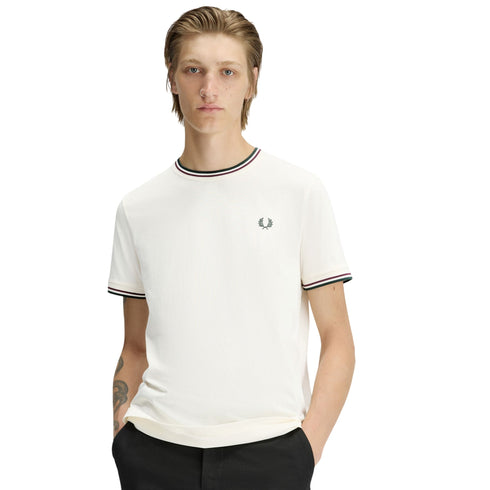 FRED PERRY T-shirt Uomo T-shirt con doppia riga S P26-FRED PERRYM1588-84A-S - Francavilla Moda