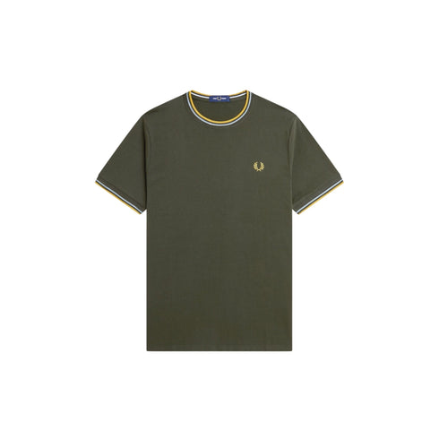 FRED PERRY T-shirt Uomo T-shirt con doppia riga S - Francavilla Moda
