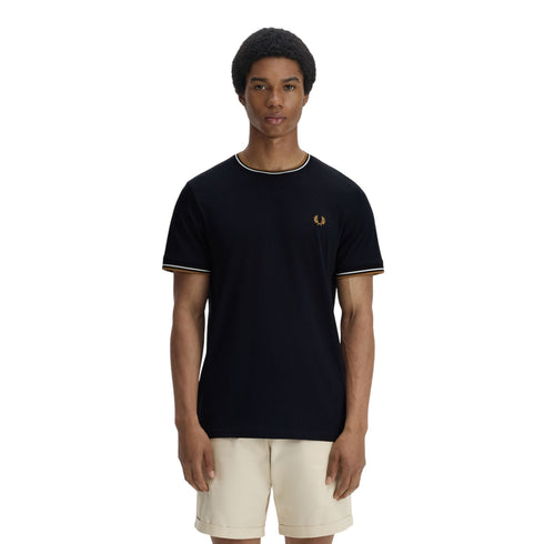 FRED PERRY T-shirt Uomo T-shirt con doppia riga S P26-FRED PERRYM1588-P69-S - Francavilla Moda