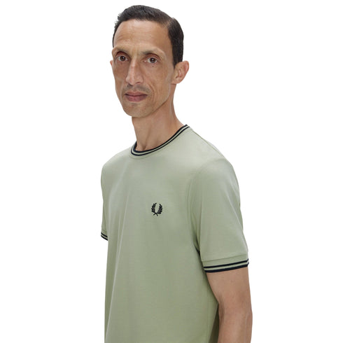 FRED PERRY T-shirt Uomo T-shirt con doppia riga S P26-FRED PERRYM1588-T73-S - Francavilla Moda