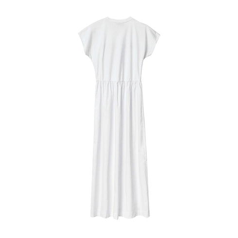 Gaelle Abito lungo Abito Donna lungo con logo Bianco - Francavilla Moda