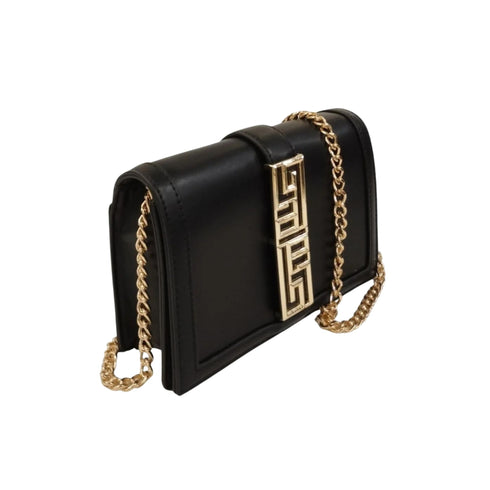 GAELLE Borsa a spalla Borsa Donna con patta e dettaglio metallico Nero P24-GAELLEGAACW00203-NERO-UNI - Francavilla Moda