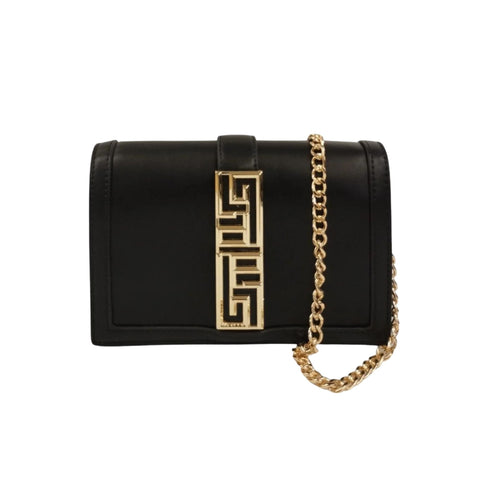 GAELLE Borsa a spalla Borsa Donna con patta e dettaglio metallico Nero P24-GAELLEGAACW00203-NERO-UNI - Francavilla Moda