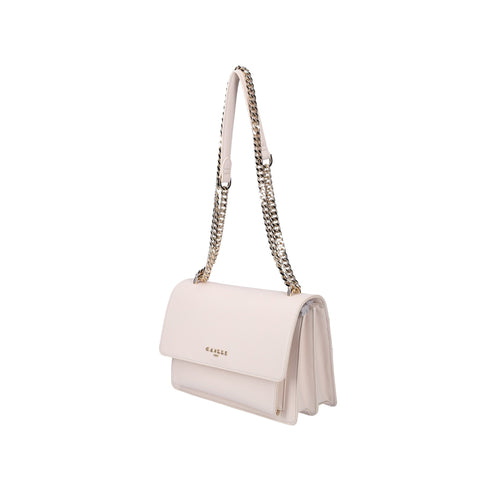 GAELLE Borsa a spalla Borsa Donna due scomparti con catena Avorio - Francavilla Moda