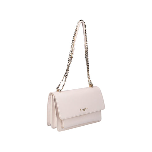 GAELLE Borsa a spalla Borsa Donna due scomparti con catena Avorio - Francavilla Moda