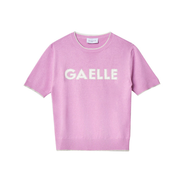 Gaelle Maglia Maglia Donna a maniche corte con scritta 1 P25 - GAELLEGAABW04271 - ORCHIDEA - 1 - Francavilla Moda