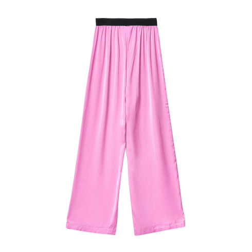 Gaelle Pantaloni Pantalone Donna in tinta unita Rosa - Francavilla Moda