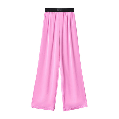 Gaelle Pantaloni Pantalone Donna in tinta unita Rosa - Francavilla Moda