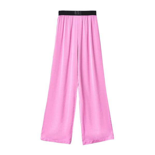 Gaelle Pantaloni Pantalone Donna in tinta unita Rosa - Francavilla Moda