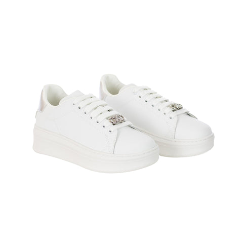 Gaelle Sneakers Sneakers Donna Addict inserto laminato 36 P25 - GAELLEGACAW01302 - ARGENTO - 36 - Francavilla Moda