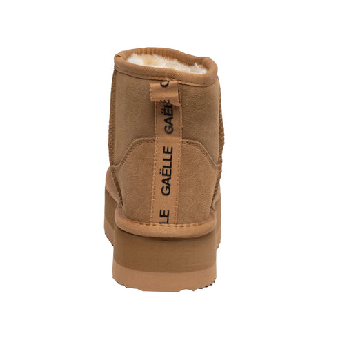 GAELLE Stivali Stivaletto Donna platform in pelliccia 36 A24 - GAELLEGACAW01147 - CAMMELLO - 36 - Francavilla Moda