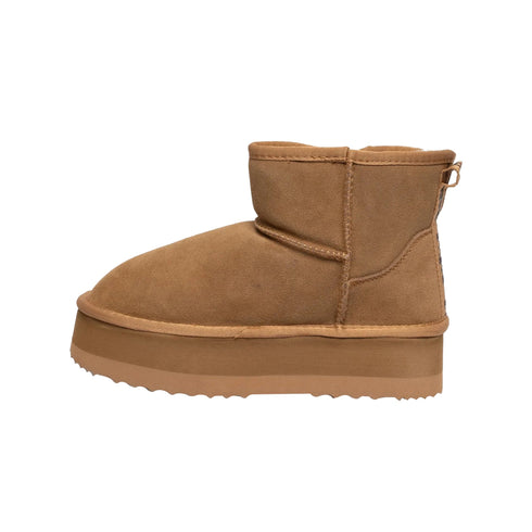 GAELLE Stivali Stivaletto Donna platform in pelliccia 36 A24 - GAELLEGACAW01147 - CAMMELLO - 36 - Francavilla Moda