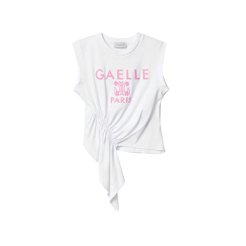 Gaelle T-shirt T-shirt Donna con dettaglio asimmetrico Bianco P25 - GAELLEGAABW04540 - BIANCO - 1 - Francavilla Moda