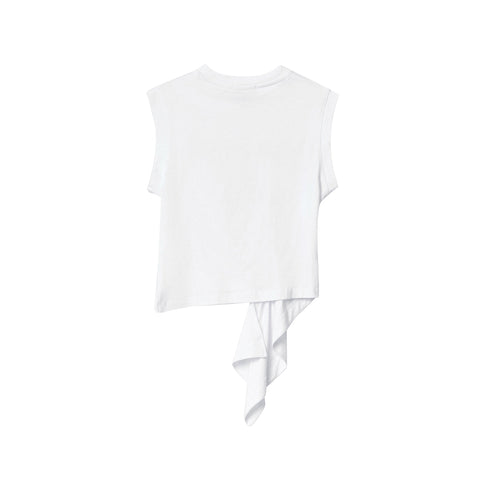 Gaelle T-shirt T-shirt Donna con dettaglio asimmetrico Bianco P25 - GAELLEGAABW04540 - BIANCO - 1 - Francavilla Moda