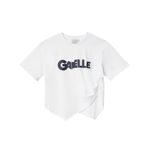 Gaelle T-shirt T-shirt Donna con fondo asimmetrico Bianco P25 - GAELLEGAABW04303 - BIANCO - 0 - Francavilla Moda