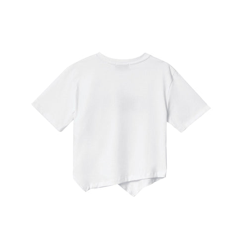 Gaelle T-shirt T-shirt Donna con fondo asimmetrico Bianco P25 - GAELLEGAABW04303 - BIANCO - 0 - Francavilla Moda