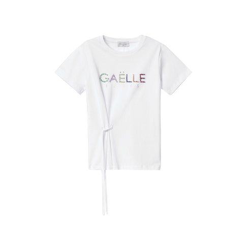 Gaelle T-shirt T-shirt Donna con laccio in vita Bianco P25 - GAELLEGAABW04567 - BIANCO - 0 - Francavilla Moda