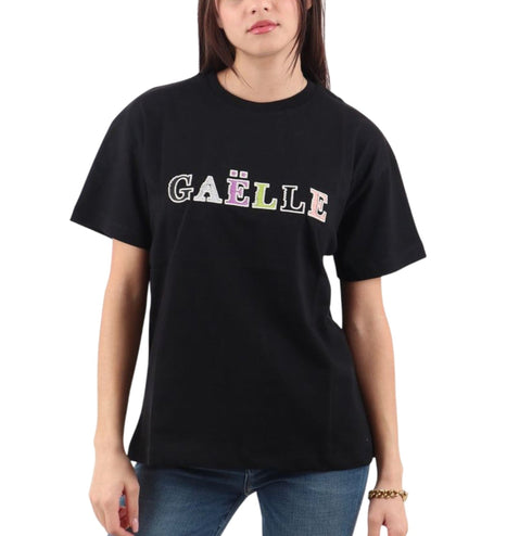 Gaelle T-shirt T-shirt Donna con logo colorato 0 P25 - GAELLEGAABW04554 - NERO - 0 - Francavilla Moda