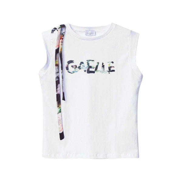 Gaelle T-shirt T-shirt Donna senza maniche con laccetto Bianco P25 - GAELLEGAABW04379 - BIANCO - 0 - Francavilla Moda