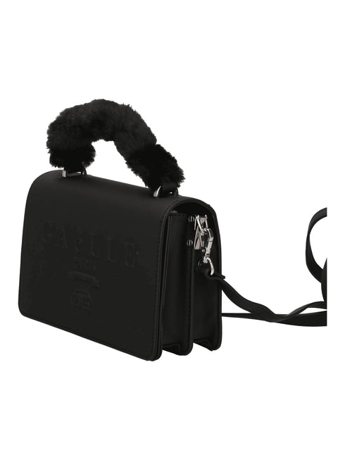 Gaelle Borsa a tracolla Tracolla maxi logo manico ecofur UNI A25-GAELLEGAACW02405-NE01-UNI - Francavilla Moda