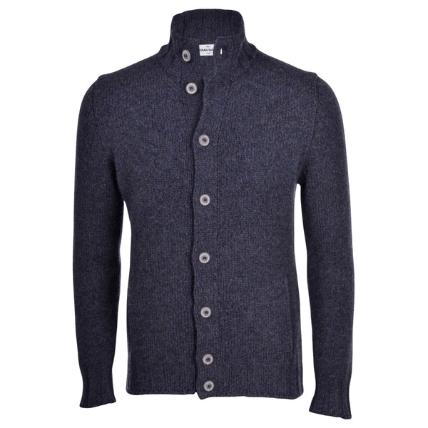 Gran Sasso Cardigan Cardigan Uomo in lana a collo alto 52 A25-GRAN SASSO2317025025-597-52 - Francavilla Moda