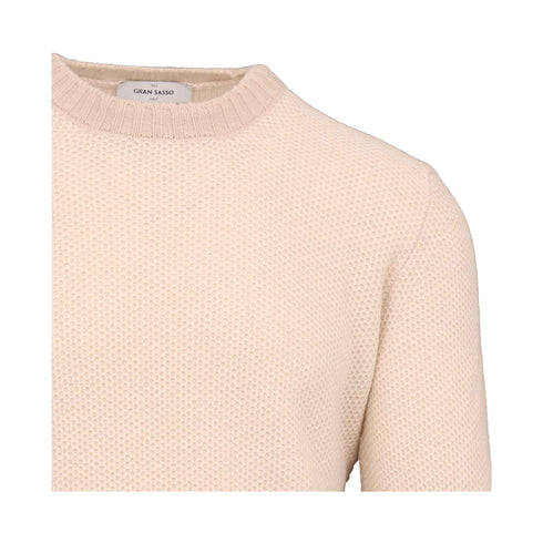 Gran Sasso Pullover Maglia Uomo girocollo a nido d'ape 48 A24 - GRAN SASSO1317119687 - 113 - 48 - Francavilla Moda